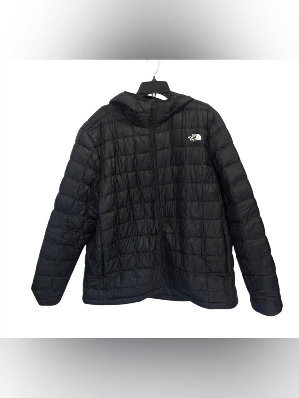 The North Face Men's ThermoBall Eco Full Zip Hooded Puffer Jacket Black Size XXL